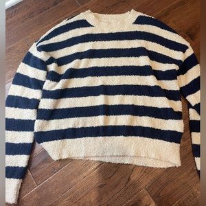 Navy and Cream Striped Alter’d State Soft Sweater